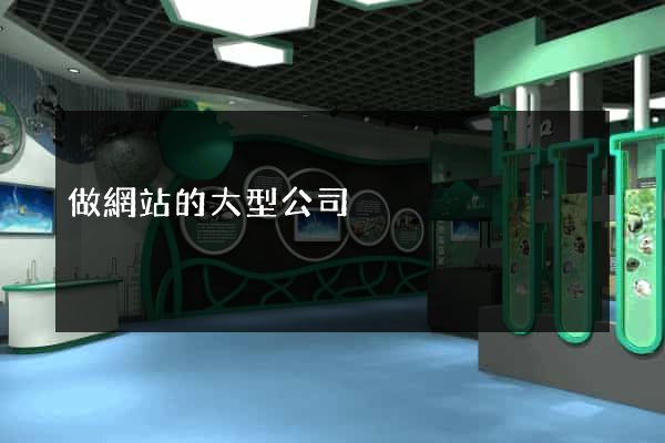 做網站的大型公司