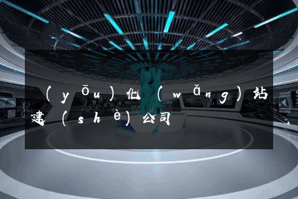 優(yōu)化網(wǎng)站建設(shè)公司