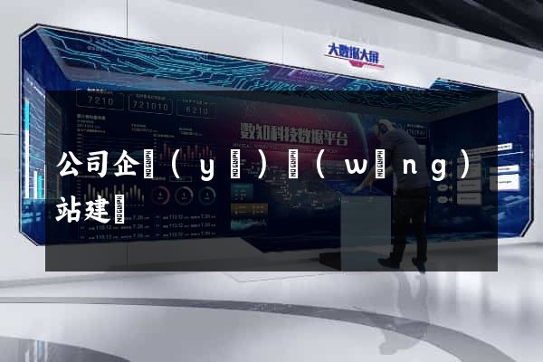 公司企業(yè)網(wǎng)站建設