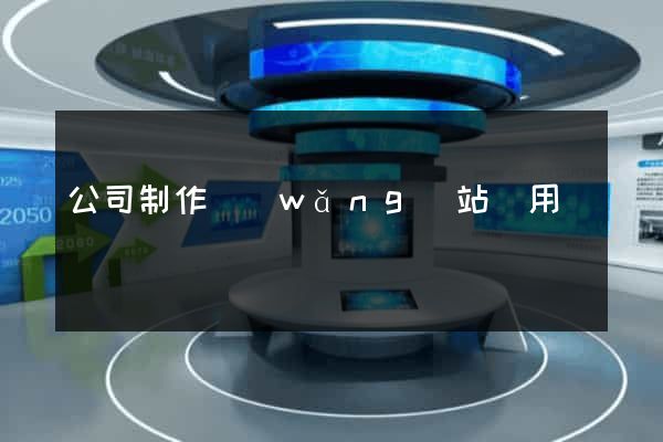公司制作網(wǎng)站費用