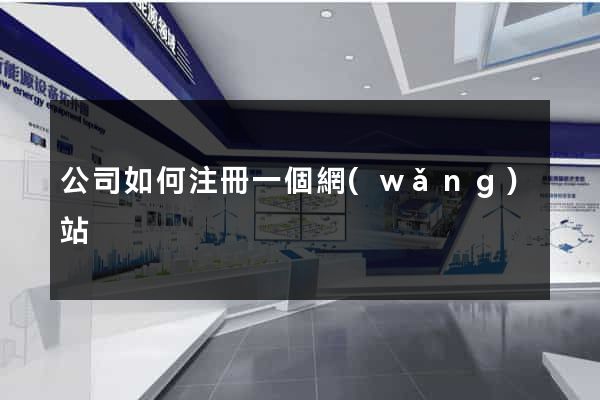 公司如何注冊一個網(wǎng)站