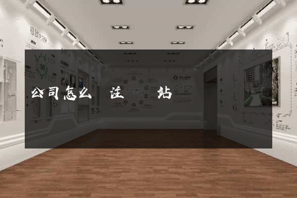 公司怎么樣注冊網站