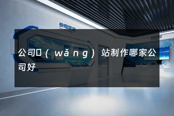 公司網(wǎng)站制作哪家公司好