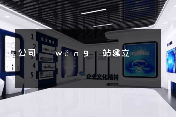 公司網(wǎng)站建立