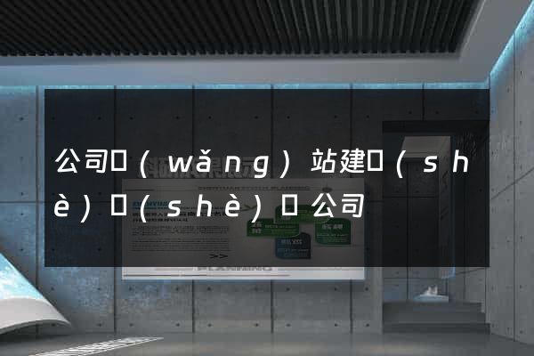 公司網(wǎng)站建設(shè)設(shè)計公司