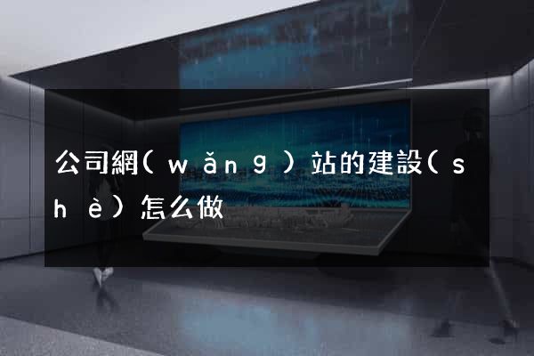 公司網(wǎng)站的建設(shè)怎么做