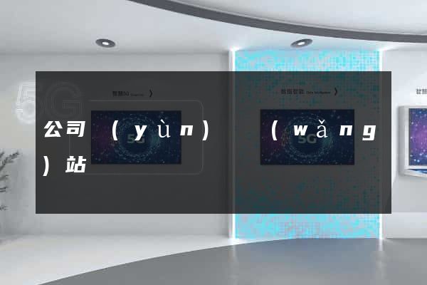 公司運(yùn)營網(wǎng)站