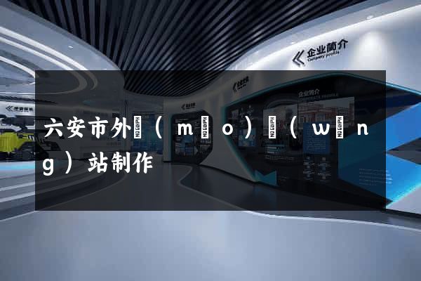 六安市外貿(mào)網(wǎng)站制作