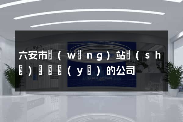 六安市網(wǎng)站設(shè)計專業(yè)的公司