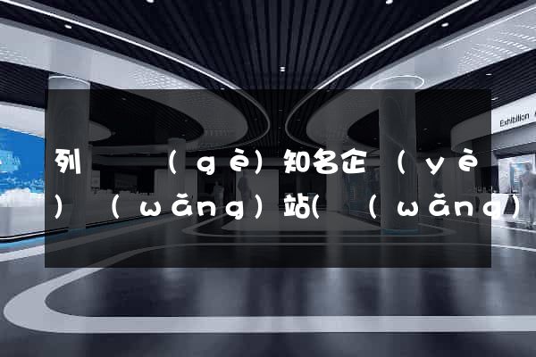 列舉幾個(gè)知名企業(yè)網(wǎng)站(網(wǎng)址)