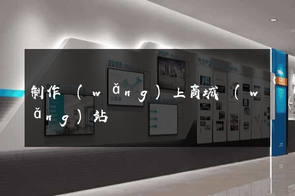 制作網(wǎng)上商城網(wǎng)站