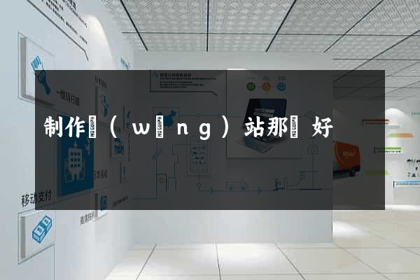 制作網(wǎng)站那個好