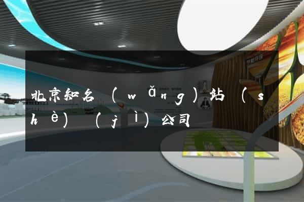 北京知名網(wǎng)站設(shè)計(jì)公司