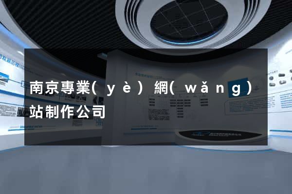 南京專業(yè)網(wǎng)站制作公司