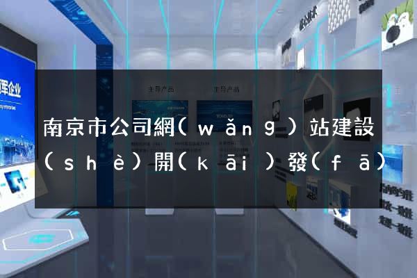 南京市公司網(wǎng)站建設(shè)開(kāi)發(fā)