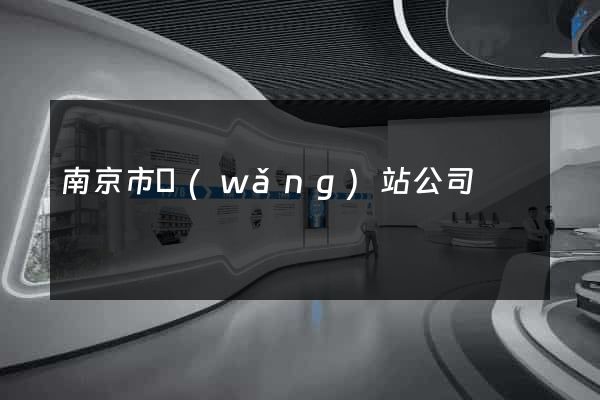 南京市網(wǎng)站公司