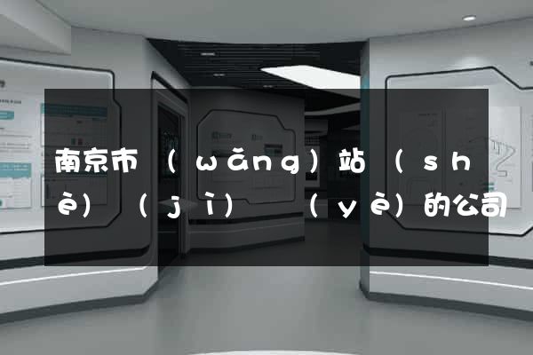南京市網(wǎng)站設(shè)計(jì)專業(yè)的公司
