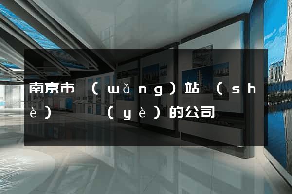 南京市網(wǎng)站設(shè)計專業(yè)的公司