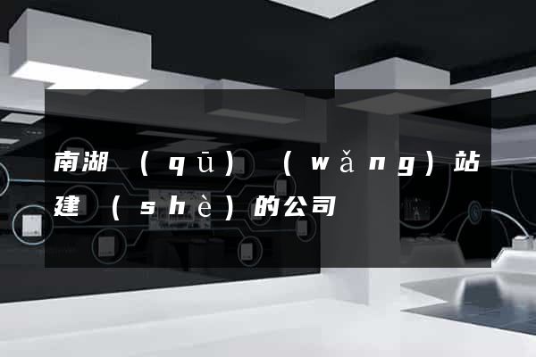 南湖區(qū)網(wǎng)站建設(shè)的公司