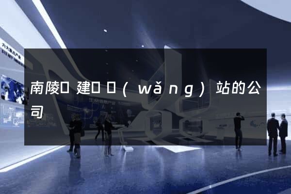 南陵縣建設網(wǎng)站的公司