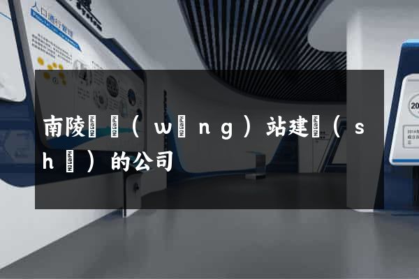 南陵縣網(wǎng)站建設(shè)的公司