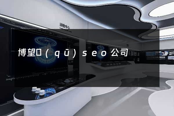 博望區(qū)seo公司