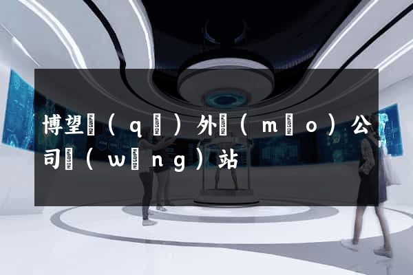 博望區(qū)外貿(mào)公司網(wǎng)站