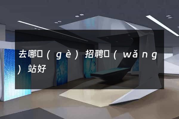 去哪個(gè)招聘網(wǎng)站好