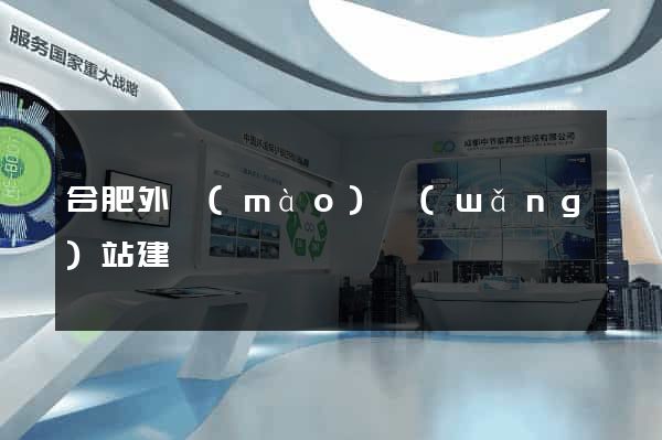 合肥外貿(mào)網(wǎng)站建設
