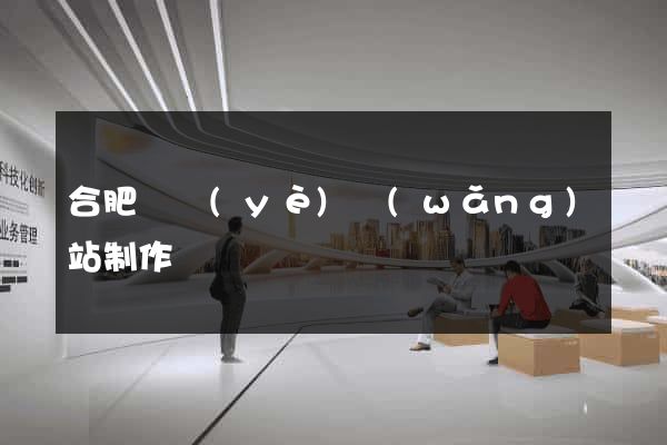 合肥專業(yè)網(wǎng)站制作