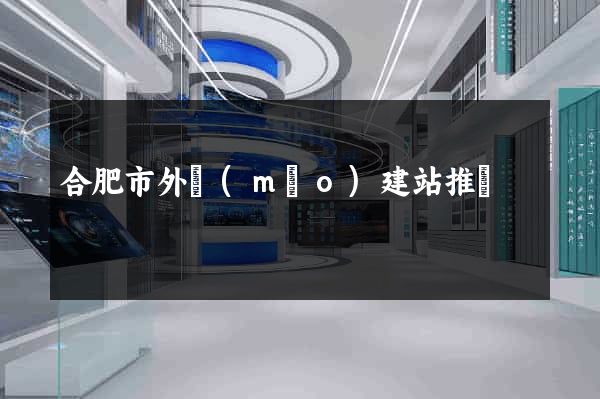 合肥市外貿(mào)建站推廣