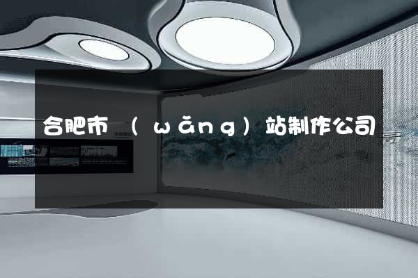 合肥市網(wǎng)站制作公司