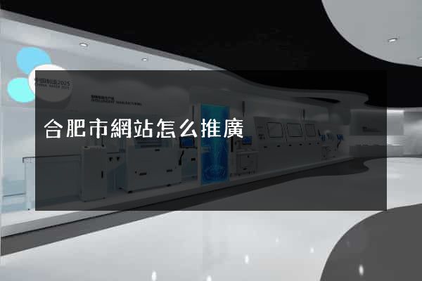合肥市網站怎么推廣