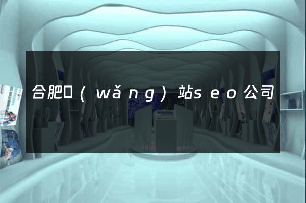 合肥網(wǎng)站seo公司