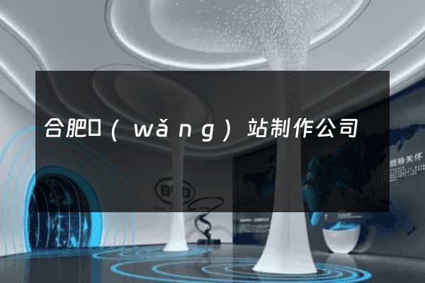 合肥網(wǎng)站制作公司