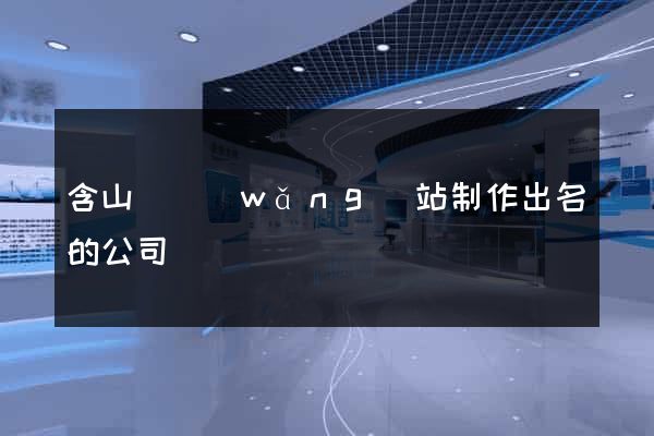 含山縣網(wǎng)站制作出名的公司