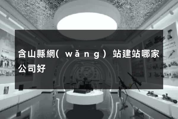 含山縣網(wǎng)站建站哪家公司好