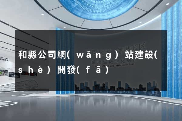 和縣公司網(wǎng)站建設(shè)開發(fā)