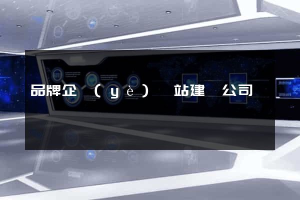 品牌企業(yè)網站建設公司
