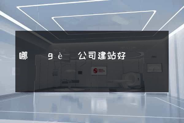 哪個(gè)公司建站好