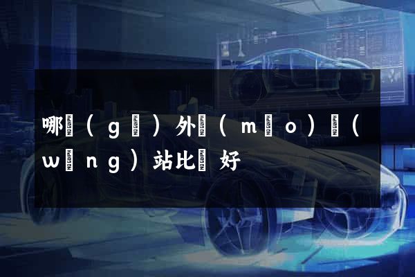 哪個(gè)外貿(mào)網(wǎng)站比較好