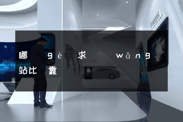 哪個(gè)求職網(wǎng)站比較靠譜