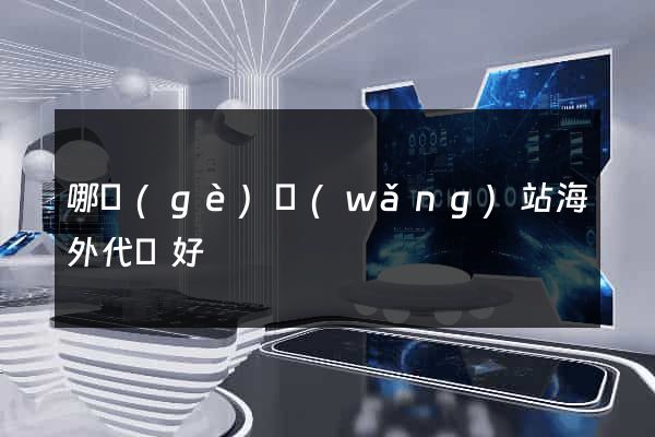 哪個(gè)網(wǎng)站海外代購好