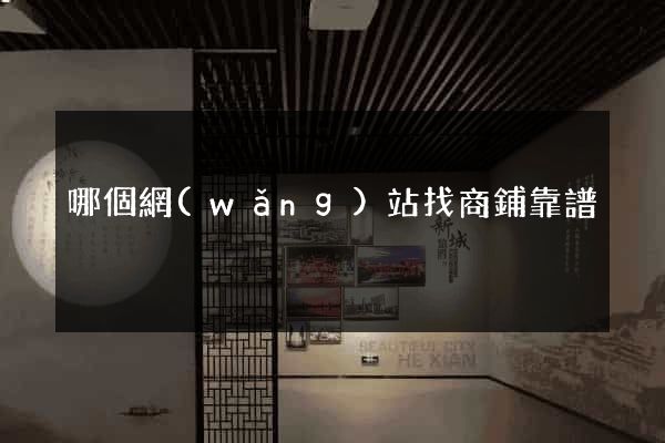 哪個網(wǎng)站找商鋪靠譜