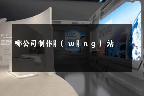 哪公司制作網(wǎng)站