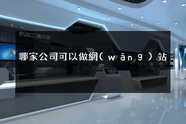 哪家公司可以做網(wǎng)站