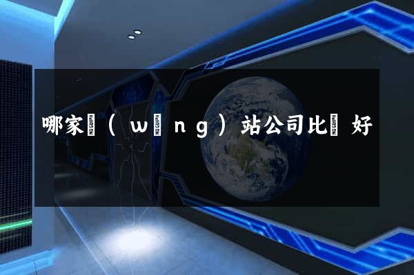 哪家網(wǎng)站公司比較好