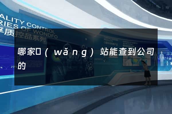 哪家網(wǎng)站能查到公司的