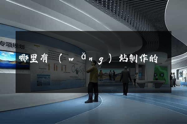 哪里有網(wǎng)站制作的