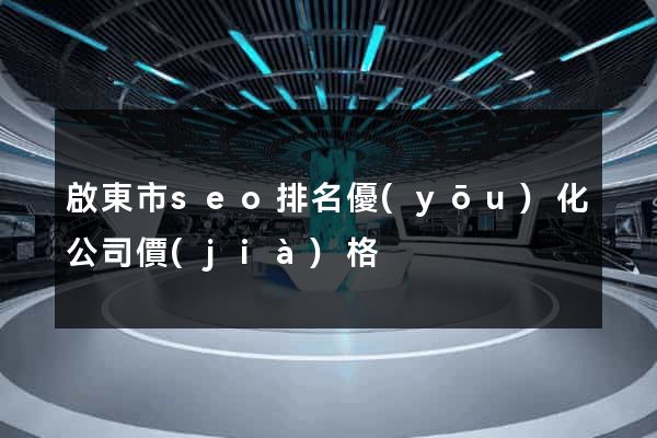 啟東市seo排名優(yōu)化公司價(jià)格